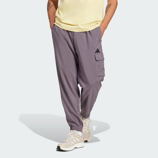 Translation missing: en.adidas Men's Essentials Small Logo Cargo Joggers Gray-Large 36-38W