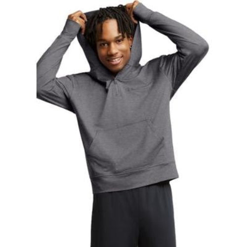 Translation missing: en.Champion Mens All-Day MVP Quarter-Zip Hoodie Railroad Grey Heather-Small