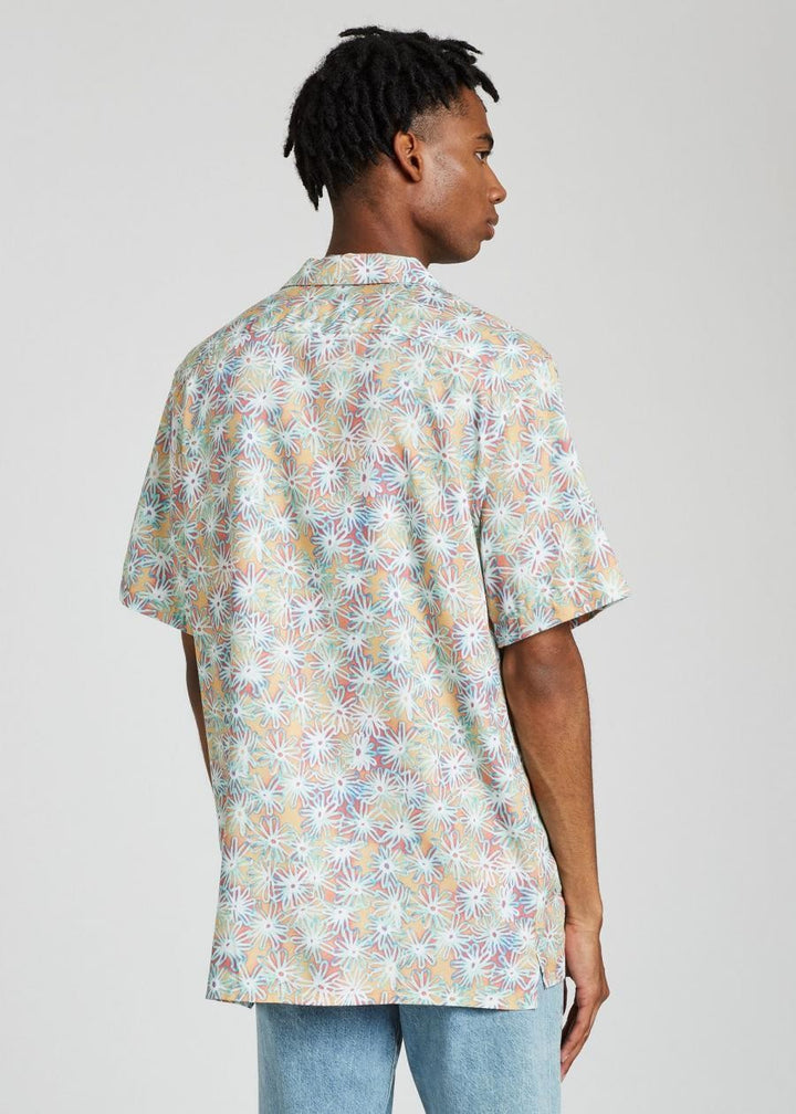 Translation missing: en.Ps Paul Men's Smith Floral Print Regular Fit Camp Shirt Multicolor-Size Large