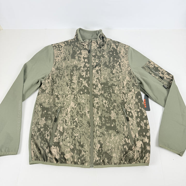 Translation missing: en.Bass Outdoor Men's Earlybird Runner Camo Jacket Bark Camo Deep Lichen-Large