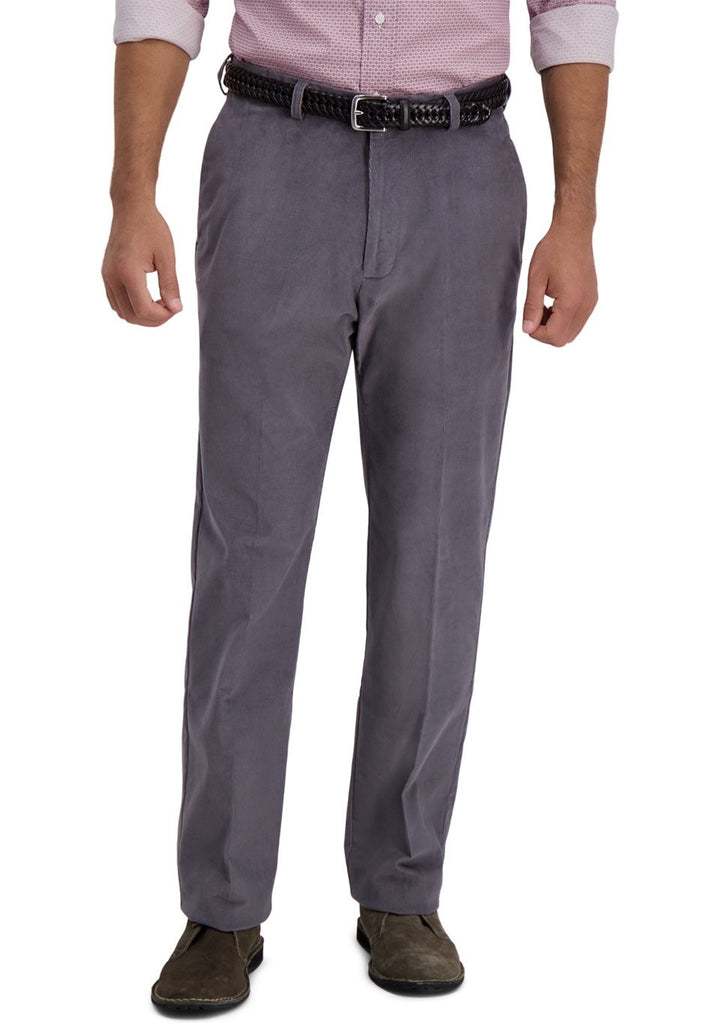Translation missing: en.Haggar Men's Classic-Fit Premium Stretch Corduroy Pants Charcoal Grey-36x30