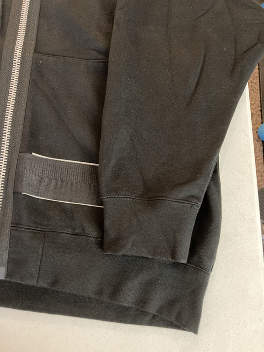 Translation missing: en.Zucca Men's 15 ZIPPED SWEATSHIRT Hoodie Relaxed Fit Black-Medium
