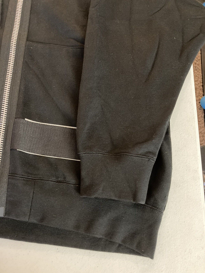 Translation missing: en.Zucca Men's 15 ZIPPED SWEATSHIRT Hoodie Relaxed Fit Black-Medium