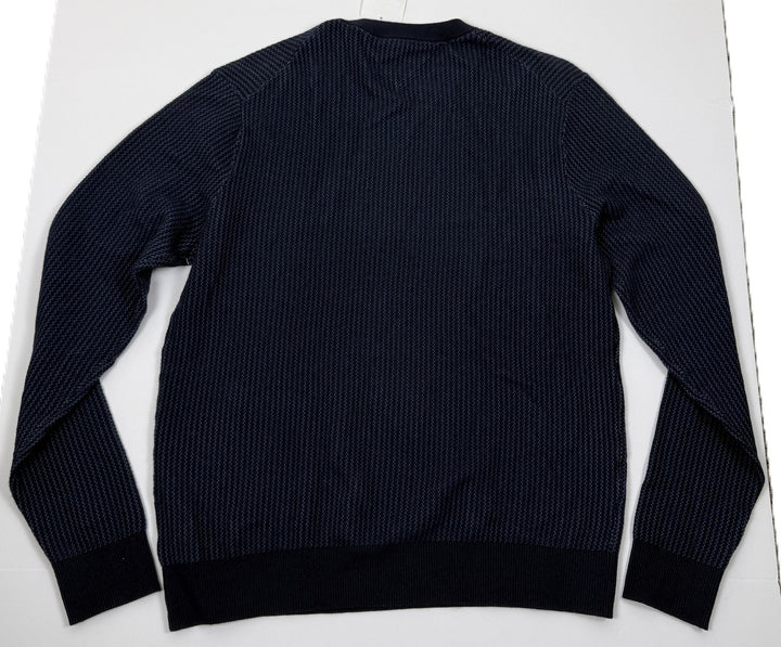 Translation missing: en.Tommy Hilfiger Men's Crewneck Two-Tone Cotton Cashmere Sweater- Desert Sky - 2XL