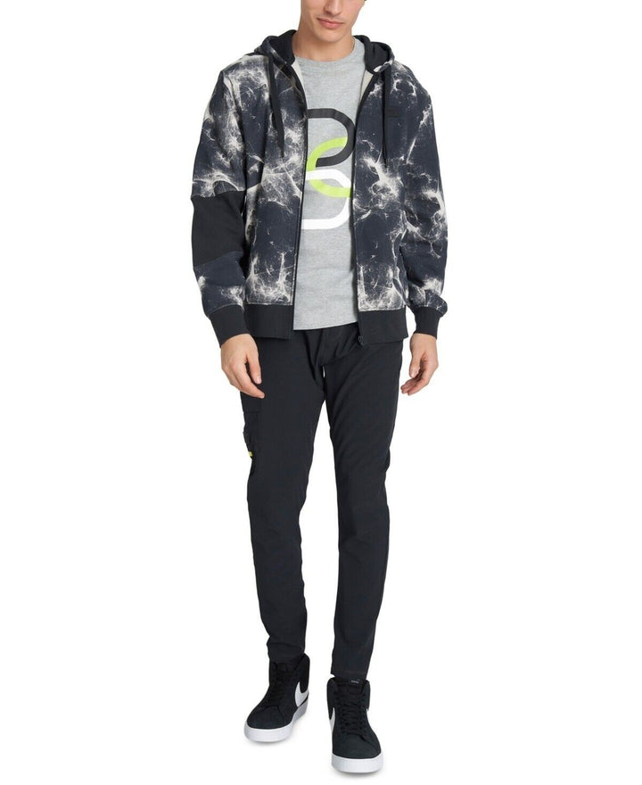 Translation missing: en.Caterpillar Men's Connect Full-Zip Hooded Sweatshirt Connect AOP-Lunar Rock-Lrg