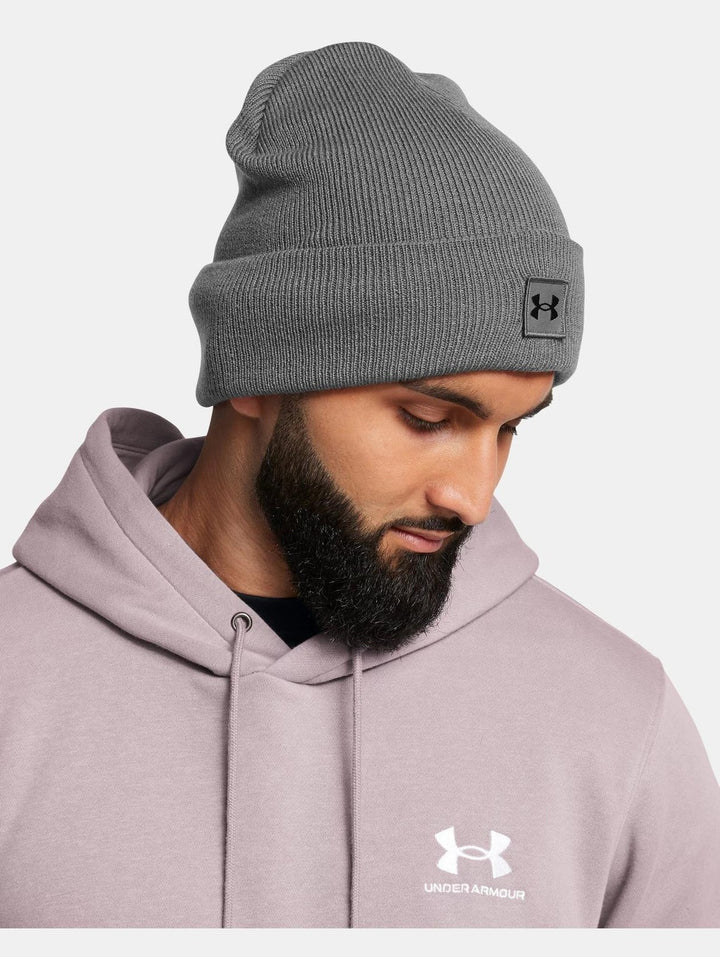 Translation missing: en.Under Armour Halftime Cuff Beanie Castlerock Black One Size Fits Most Acrylic