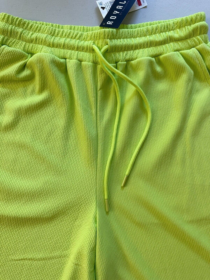 Translation missing: en.Royalty by Maluma Men's Relax-Fit Textured Ottoman Stripe Shorts Mojito-Small