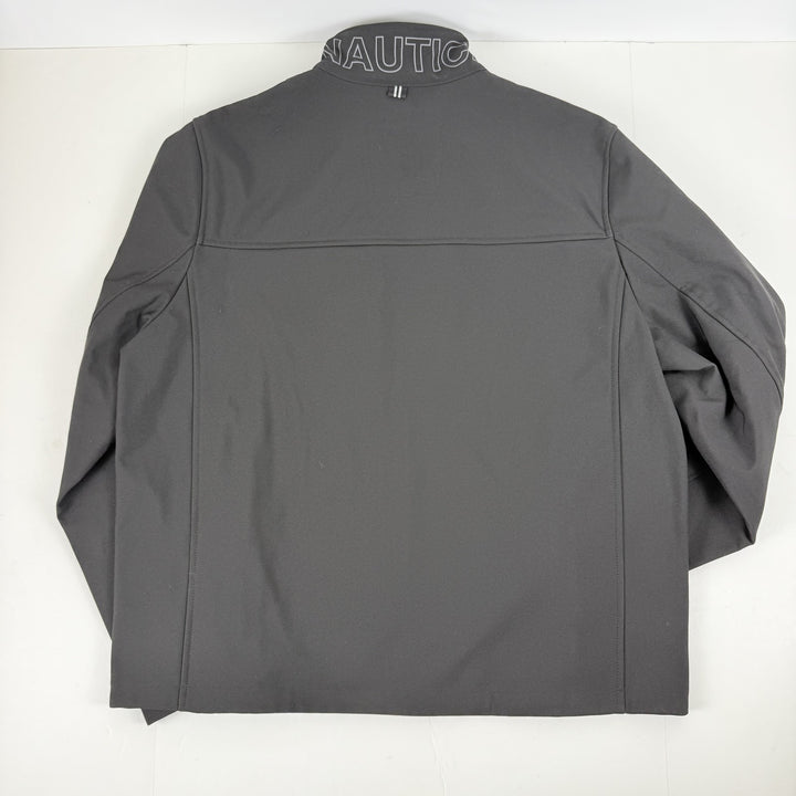 Translation missing: en.Nautica  Men's Flight Jacket Black Water &amp; Wind Resist Stretch Full Zip-XL