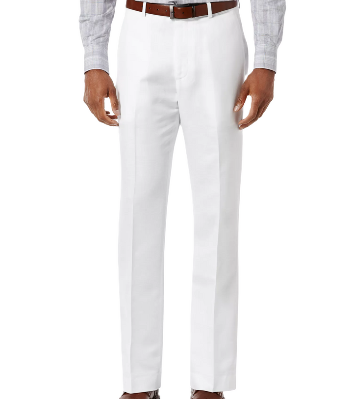 Translation missing: en.Perry Ellis Men's Linen Blend Solid Twill Pants - Bright White-40x30