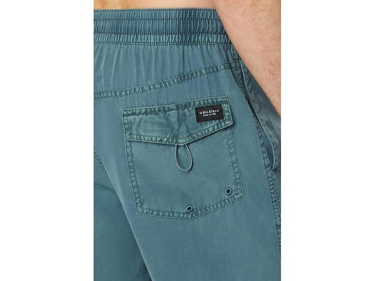 Translation missing: en.Volcom Men's  Center Trunk 17 Swim Trunks Service Blue-Medium