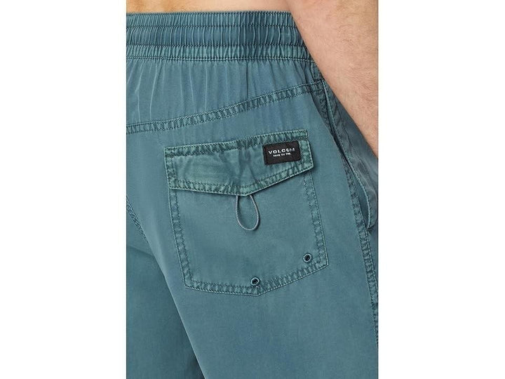 Translation missing: en.Volcom Men's  Center Trunk 17 Swim Trunks Service Blue-Medium