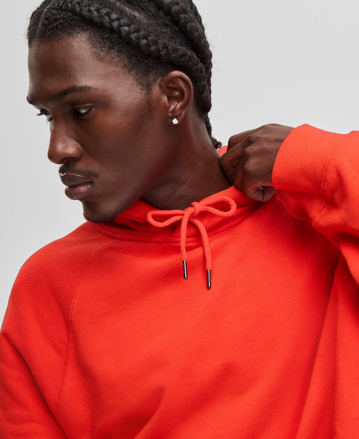 Translation missing: en.Mode of One Men's All Cotton French Terry Hoodie Fiery Red-Small