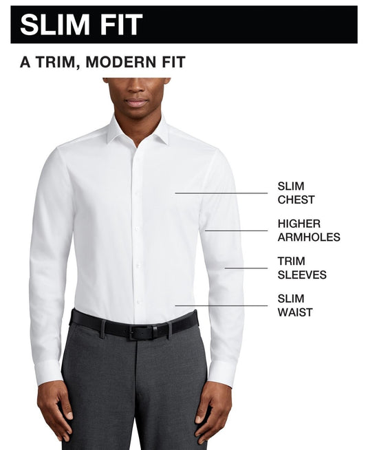 Translation missing: en.Calvin Klein Steel Dress Shirt 14.5 32/33 Pink Multi Men Stretch Slim Fit Check