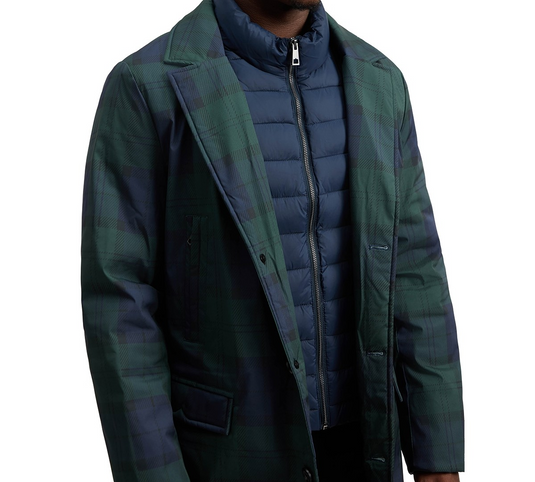 Translation missing: en.Hunter Men's Aldgate Premium Blazer Twofer Jacket Blackwatch Plaid Tarten-Large