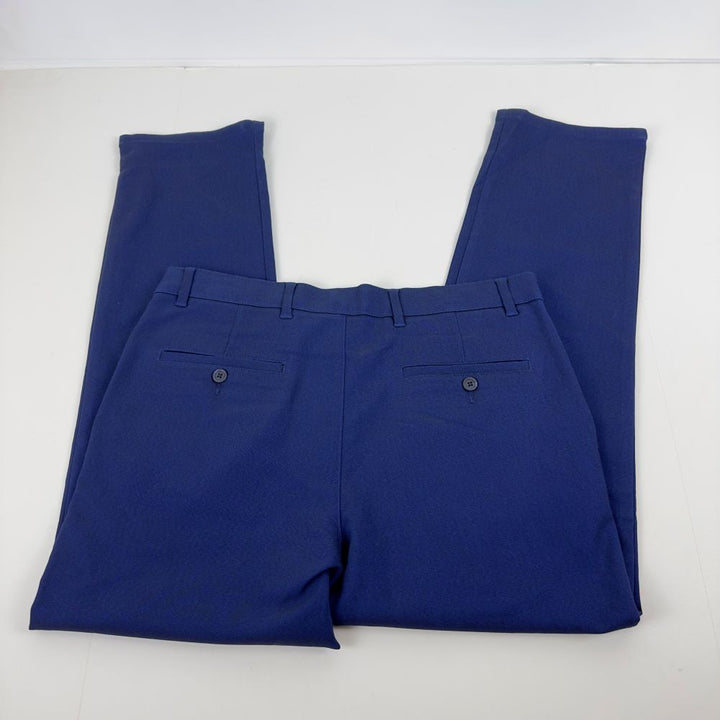 Translation missing: en.Alfani Men's Regular-Fit Stretch Pleated Pants in Blazing Navy-32x30