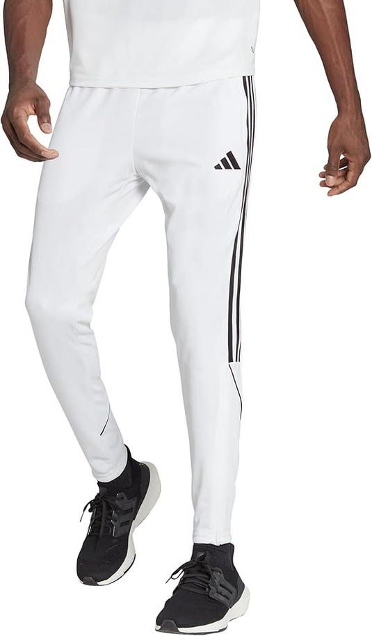 Translation missing: en.adidas Men's Tiro 23 Soccer Pants Regular Fit Tapered Leg- White/Black-2XL