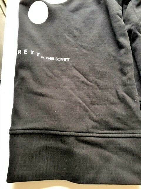 Translation missing: en.Neil Barrett Black Barrett All Cotton Basketball Sweatshirt-Size Medium
