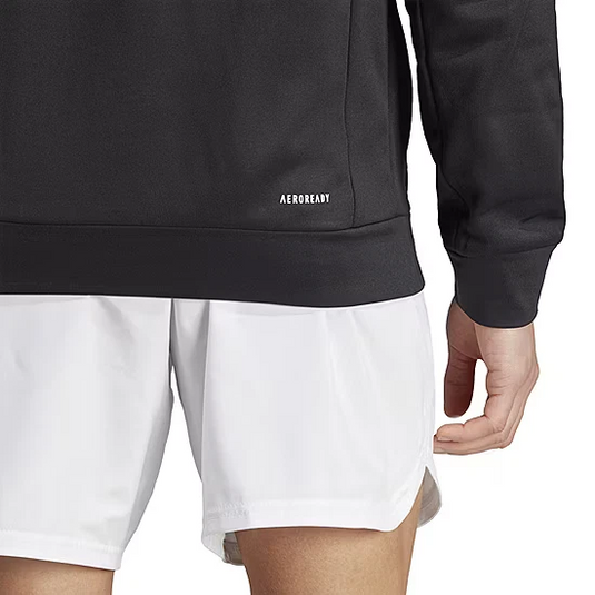 Translation missing: en.Adidas Men's Game &amp; Go Camo Big Logo Training Fleece Hoodie - Black/Grey-2XL