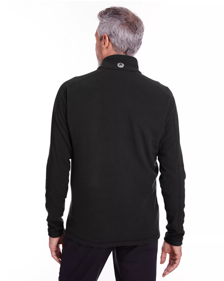 Translation missing: en.Marmot Men's Rocklin Jacket Size 2XL Black Fleece Full Zip Pockets Mock Neck