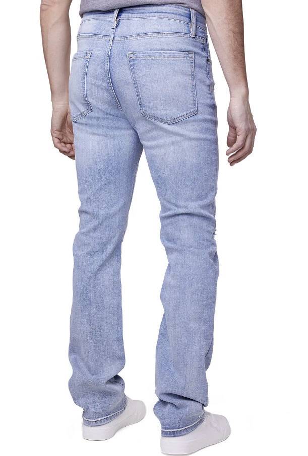 Translation missing: en.Lazer Men's Straight-Fit Disstressed Jeans Stretch Dennis Blue-32x30