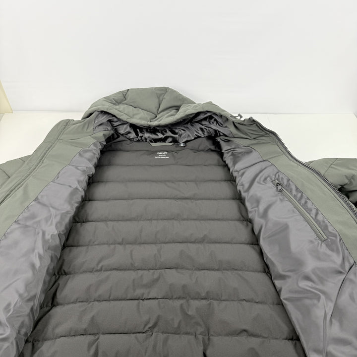 Translation missing: en.DKNY Men s Water Resistant Performance Zip Front Hooded Jacket Dark Green-2XL