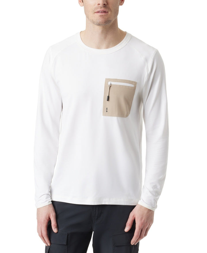 Translation missing: en.Bass Outdoor Utili-Tee T-Shirt Men's Sz XL White Long-Sleeve Cotton/Spandex