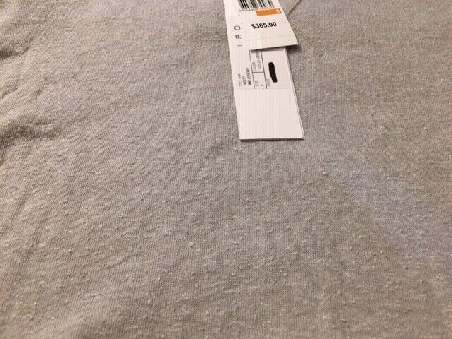 Translation missing: en.IRO Mens Silk Blend Slub Knit Pullover Sweater MM14SNEAKY Grey/White-Size Small