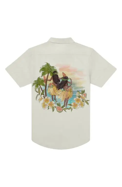 Translation missing: en.Mavrans Men's Hawaiian Weekend Shirt Button-Up UPF 50 Beige-Medium