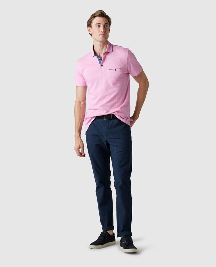 Translation missing: en.Rodd &amp; Gunn Men's Bolton Stream Sports Fit Cotton/Linen Polo in Quartz-Medium