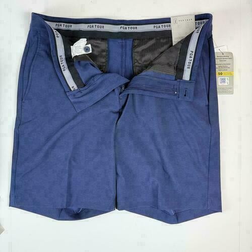 Translation missing: en.PGA Tour Golf Shorts Dark Peacoat Heather Blue Size 30 Two-Tone 8in Inseam