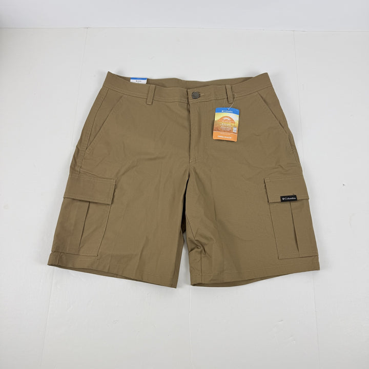 Translation missing: en.Columbia Men's Rapid Rivers Cargo Shorts Cotton Blend Stretch Delta Brown-30W