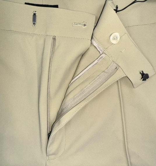 Translation missing: en.Alfani Men's Alfatech Regular-Fit Pintucked 10" Suit Shorts Twill Beige-38W
