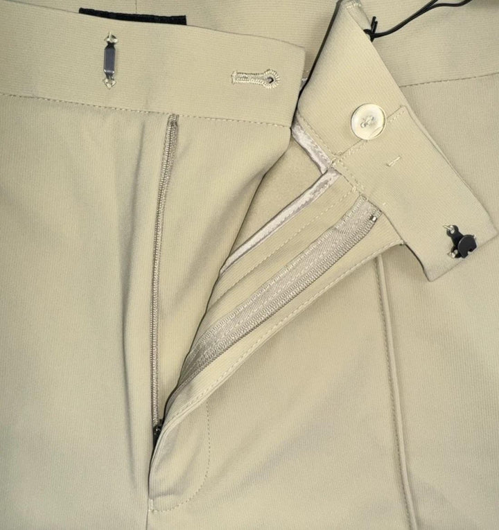 Translation missing: en.Alfani Men's Alfatech Regular-Fit Pintucked 10" Suit Shorts Twill Beige-38W