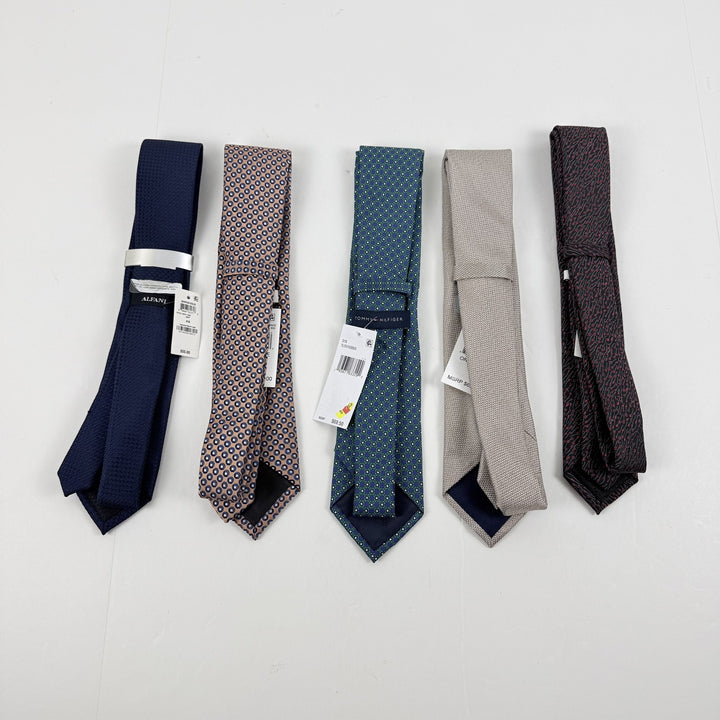 Translation missing: en.Tommy, Bar III, PE, Alfani Lot of 5 Premium Silk Polyester Ties Assorted-OS