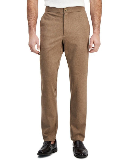 Translation missing: en.Alfani Mens Modern-Fit Stretch Knit Suit Pants Soft Mulch Heather-48/30