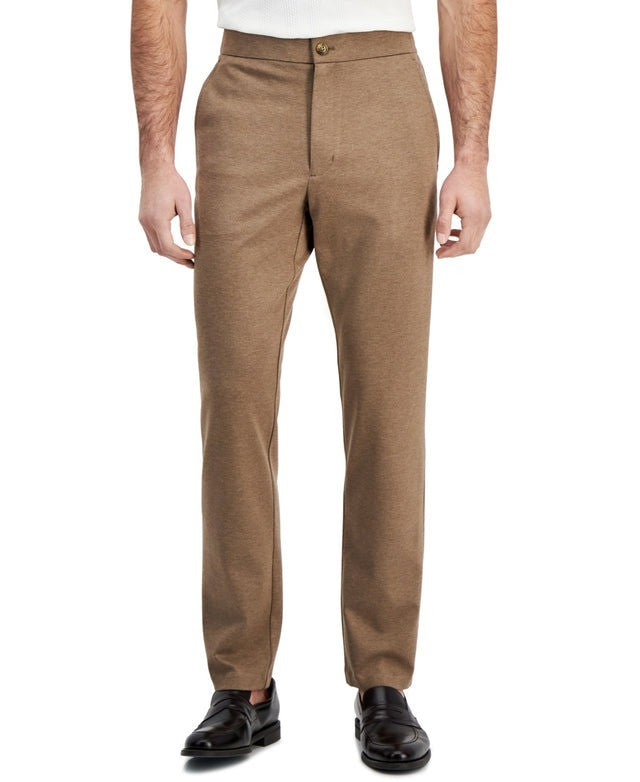 Translation missing: en.Alfani Mens Modern-Fit Stretch Knit Suit Pants Soft Mulch Heather-48/30