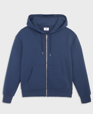 Translation missing: en.Mode of One Men's Full-Zip Scuba Knit Hoodie Caspian Blue Relaxed Fit- Medium