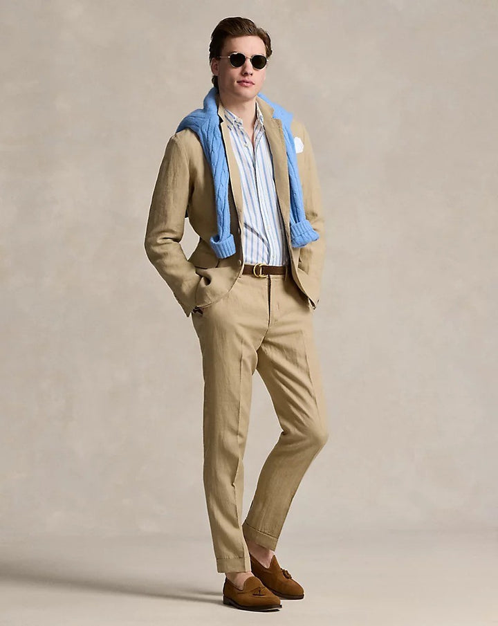 Translation missing: en.Polo Ralph Lauren Dress Pants Men's 38x30 Coastal Beige Linen Trousers