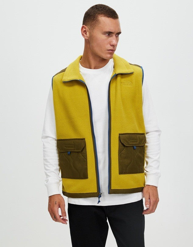 Translation missing: en.The North Face Men's Royal Arch Full Zip Fleece Vest Gold-Olive-Blue-XL