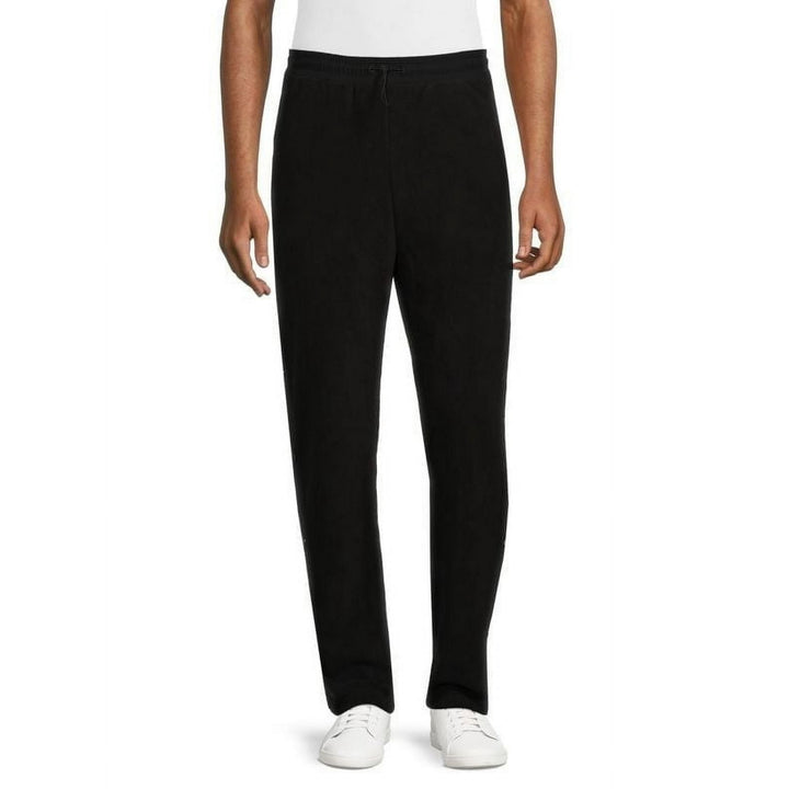 Translation missing: en.Karl Lagerfield Men's Fleece Button Detailed Track Pants, Black-2XL
