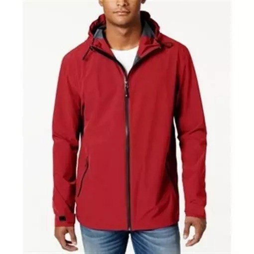 Translation missing: en.32 Degrees Men's Storm Tech Hooded Rain Jacket Crimson-Small