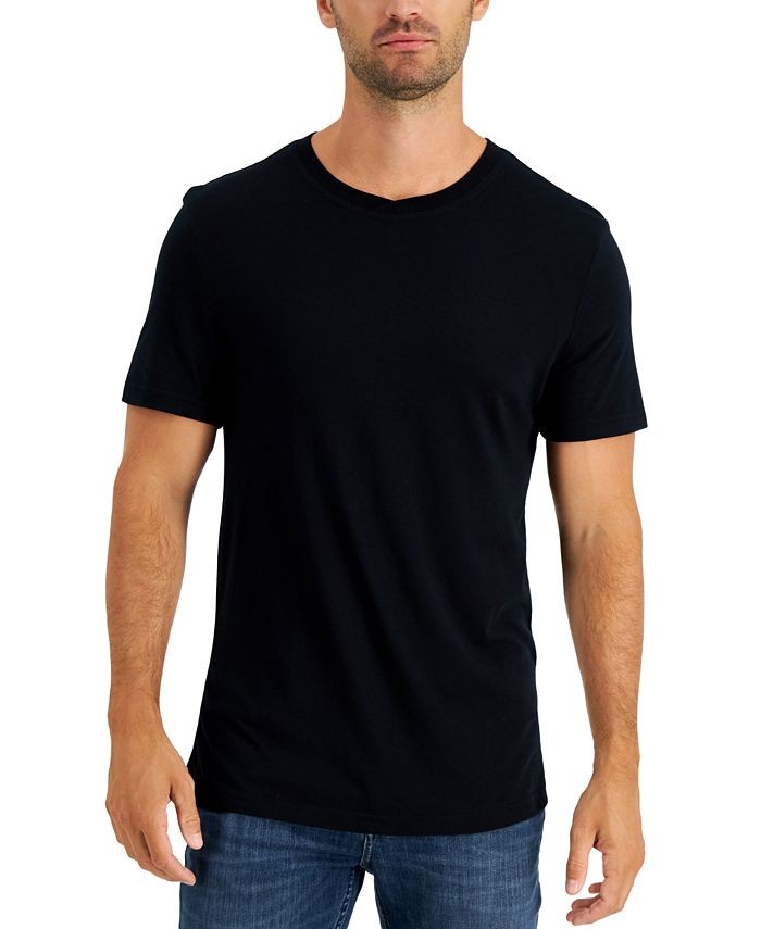 Translation missing: en.Club Room Men's Pajama Cotton-Modal T-Shirt in Black-Small