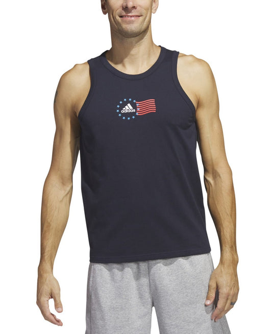 Translation missing: en.adidas Men's American Flag Tank Legend Ink-Small