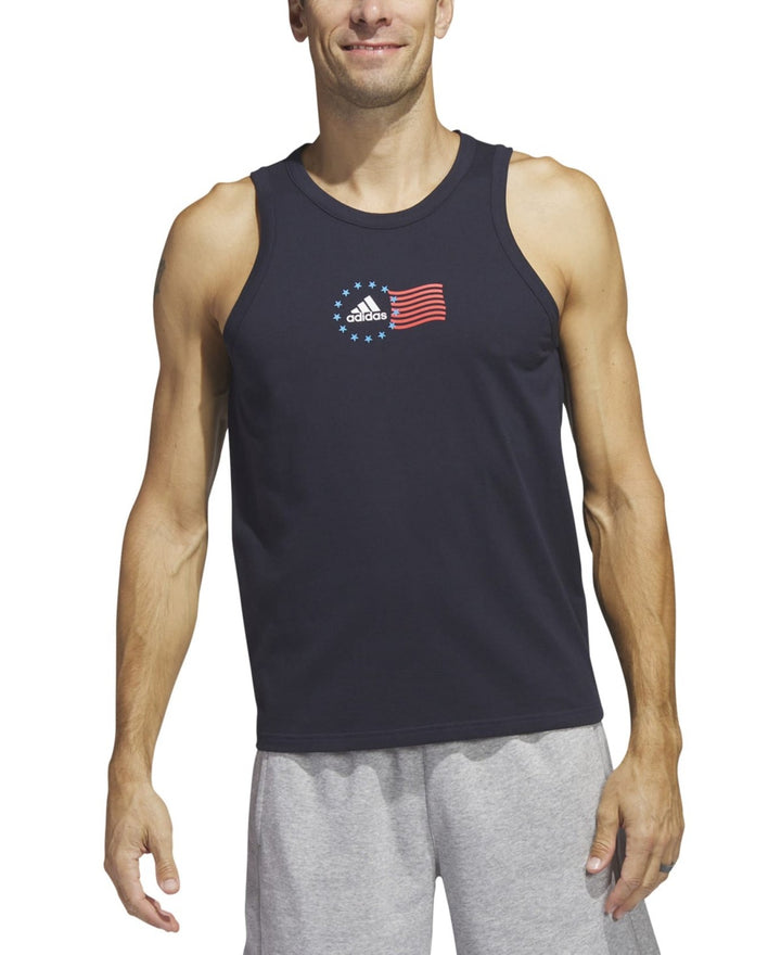 Translation missing: en.adidas Men's American Flag Tank Legend Ink-Small