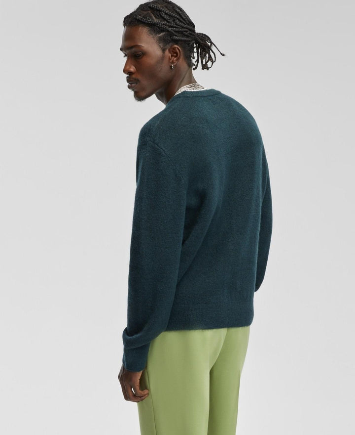 Translation missing: en.Mode of One Men's Relaxed-Fit Cozy Sweater Deep Malachite Green-Medium