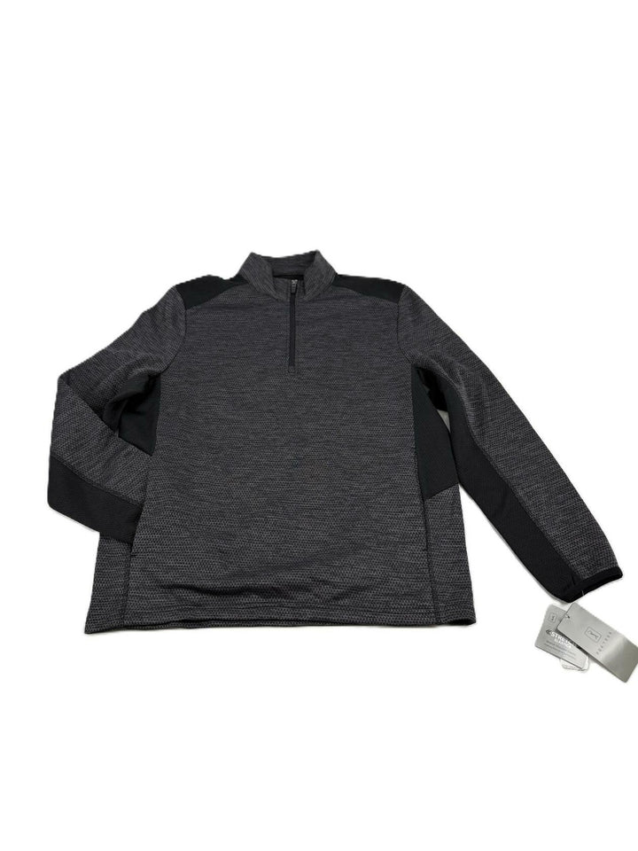 Translation missing: en.PGA Tour Golf Sweater Caviar Hthr Size Small Two-Tone Space-Dyed Quarter-Zip