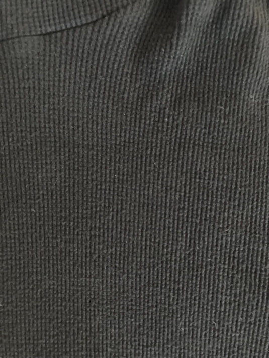Translation missing: en.Monrow Men's Cotton Blend Waffle Knit Thermal Hoodie in Black-Size Small