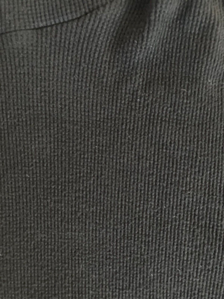 Translation missing: en.Monrow Men's Cotton Blend Waffle Knit Thermal Hoodie in Black-Size Small