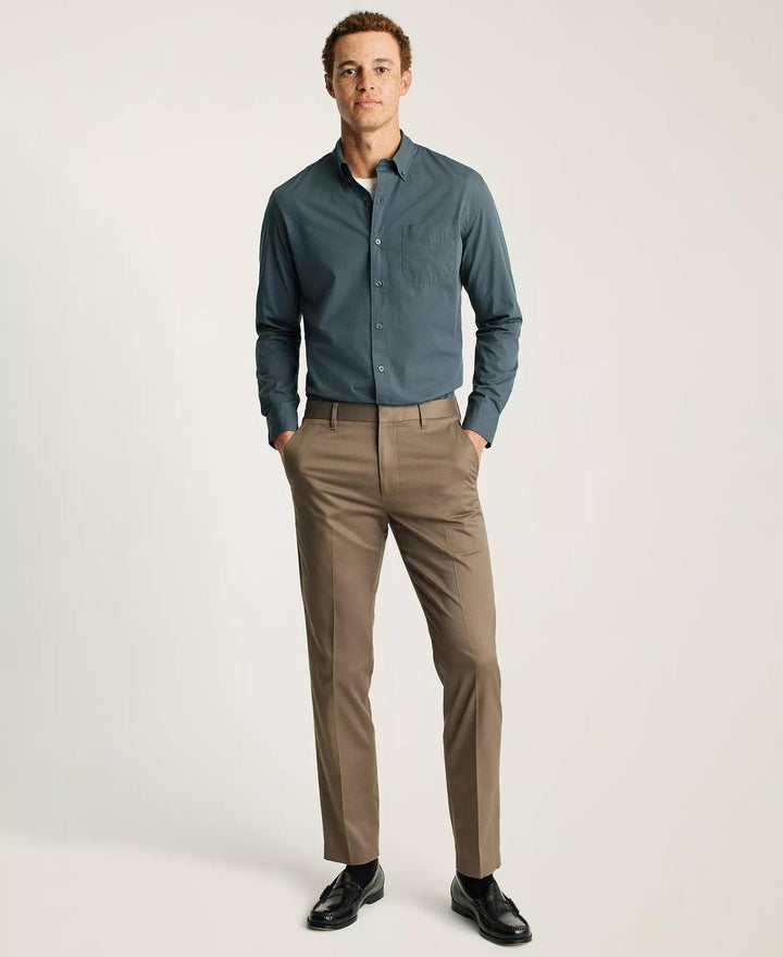 Translation missing: en.Bonobos Melange Shirt Grey Melange Sz Large Mens Slim-Fit Long Sleeve Button Up