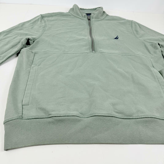 Translation missing: en.Nautica Men's Long Sleeve Half-Zip Sweatshirt Size XL Green Classic Fit